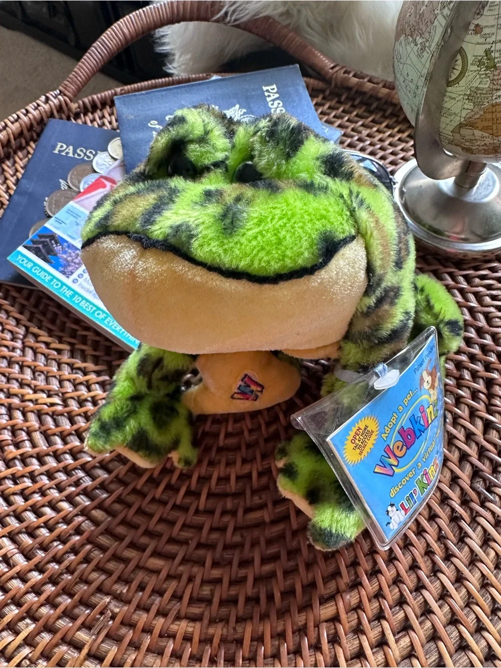 GANZ Webkinz Lil Kinz Bullfrog Plush Green Frog Stuffed Toy with Tags
